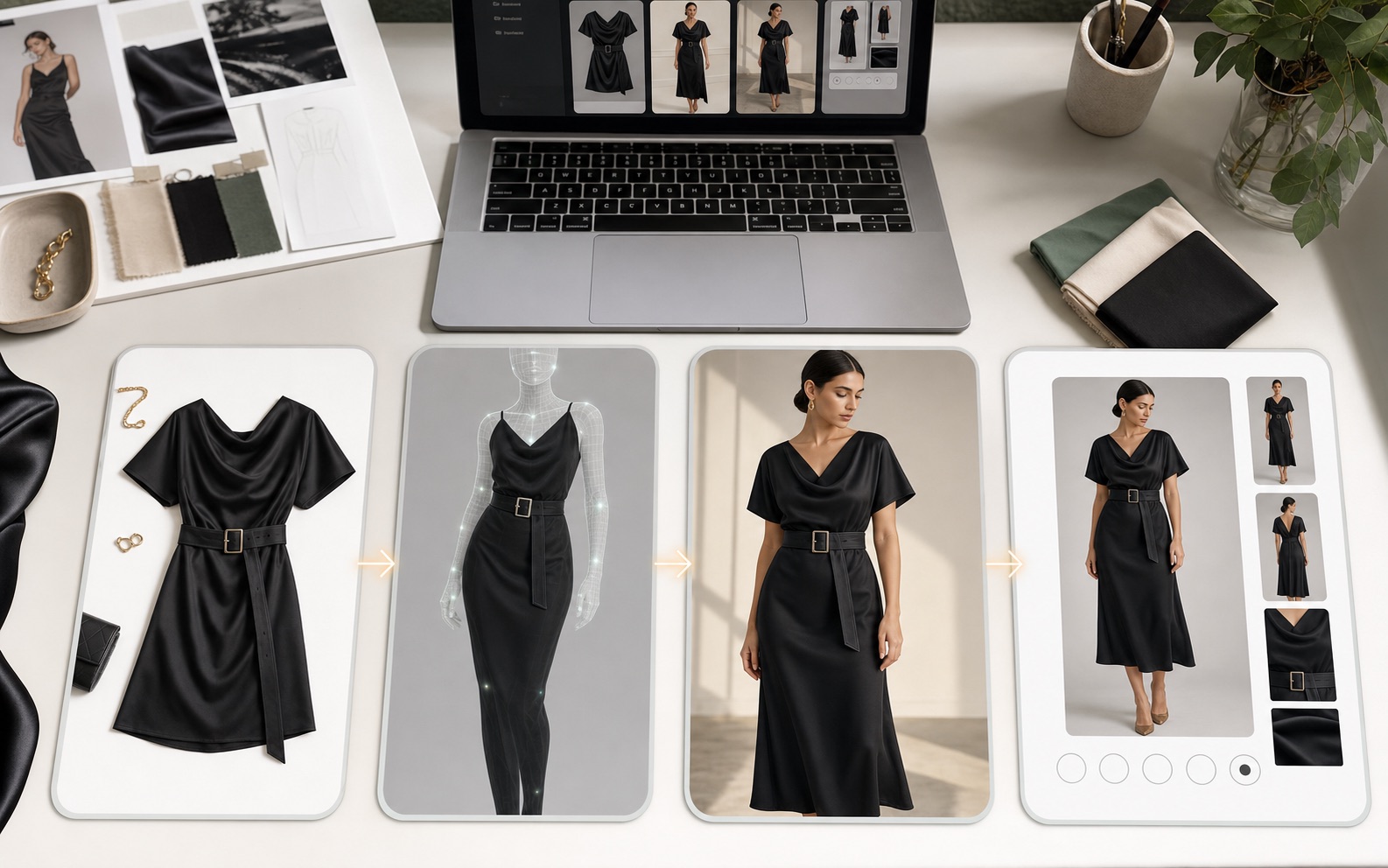 AI Fashion Model Generator pro ecommerce značky | Rewarx Studio AI workflow od reference oděvu k obrázku AI modelu AI Fashion Model Generator pro ecommerce značky | Rewarx Studio AI workflow od reference oděvu k obrázku AI modelu