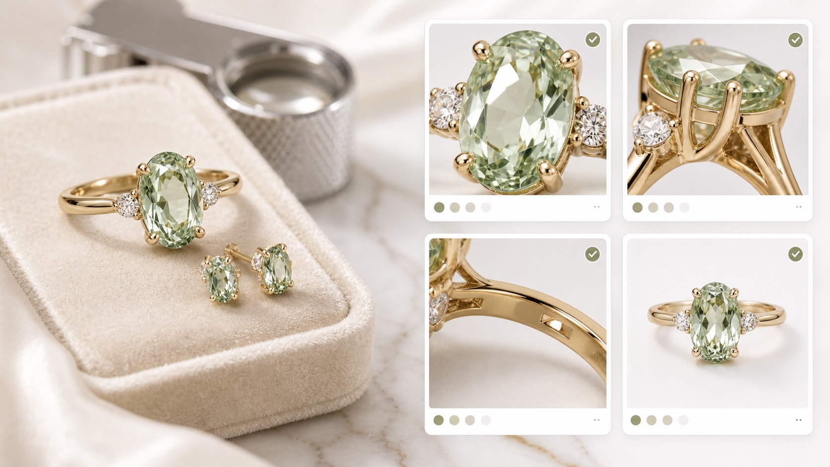 AI Jewelry Photography til ecommerce-brands | Rewarx Studio AI - Hvorfor smykker er svære at fotografere og generere med AI AI Jewelry Photography til ecommerce-brands | Rewarx Studio AI - Hvorfor smykker er svære at fotografere og generere med AI