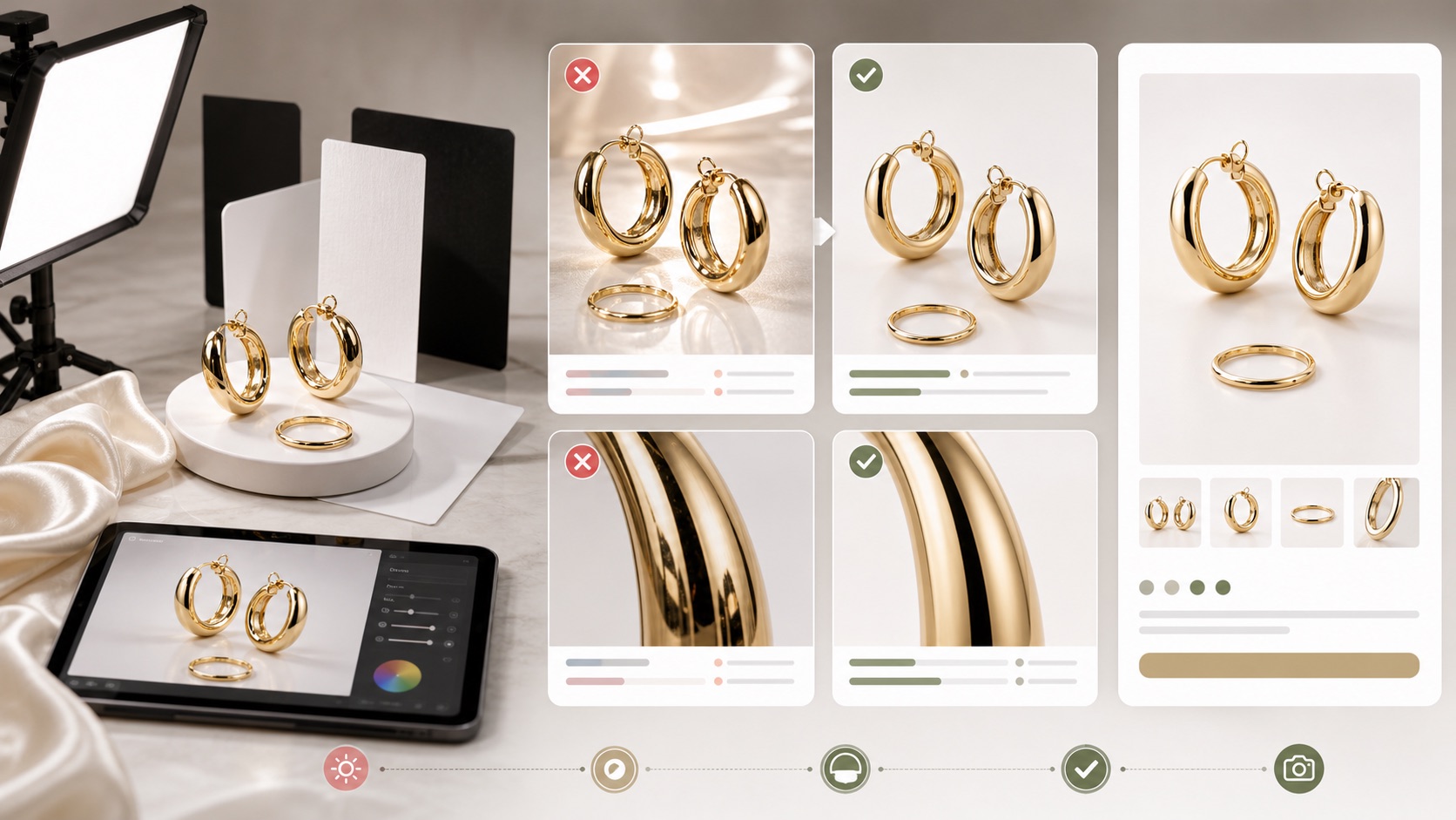 AI Jewelry Photography til ecommerce-brands | Rewarx Studio AI - Hvad AI-smykkefotografi i høj kvalitet skal bevare AI Jewelry Photography til ecommerce-brands | Rewarx Studio AI - Hvad AI-smykkefotografi i høj kvalitet skal bevare