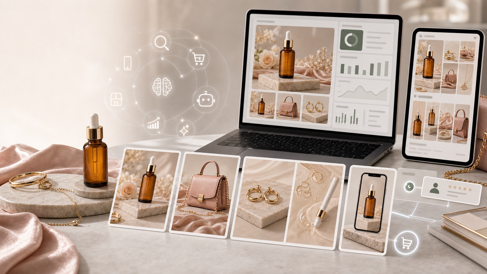 Trendy Fotografii Produktowej 2026 | Rewarx Studio AI - Trendy fotografii produktowej 2026: obrazy ecommerce gotowe na AI, zaufanie i konwersję