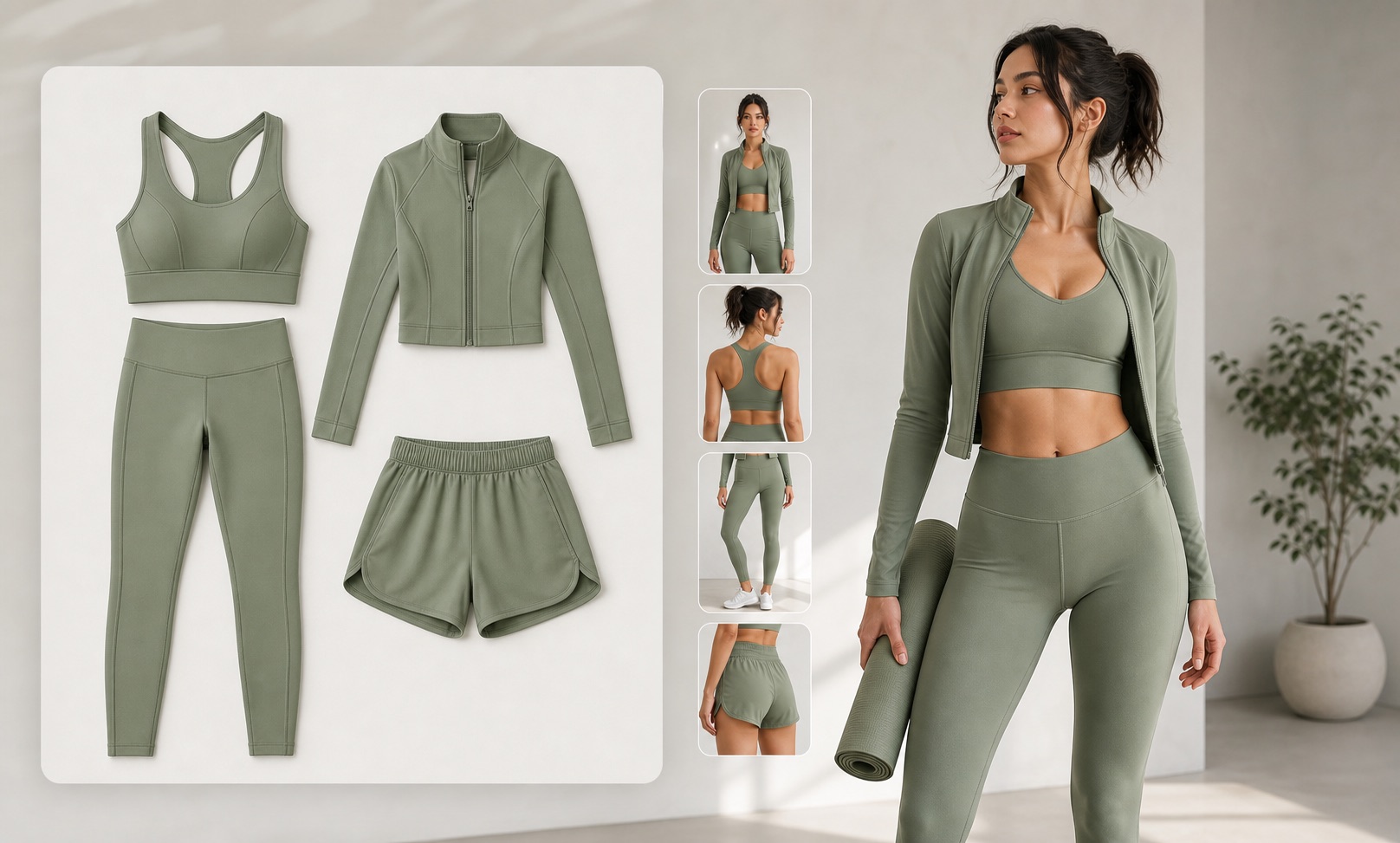 Rewarx Studio AI Shopify activewear -kuvageneraattori: Luo Shopify-activewear-kuvia, joissa kangas, muoto ja yksityiskohdat ovat selkeitä Rewarx Studio AI Shopify activewear -kuvageneraattori: Luo Shopify-activewear-kuvia, joissa kangas, muoto ja yksityiskohdat ovat selkeitä