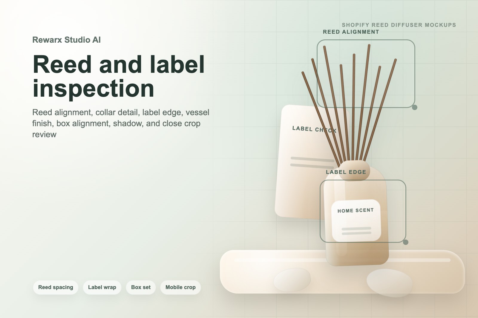 Rewarx Studio AI مولد mockup لعبوات منتج reed diffuser Shopify: سير عمل mockup عبوات منتج reed diffuser جاهز لـ Shopify Rewarx Studio AI مولد mockup لعبوات منتج reed diffuser Shopify: سير عمل mockup عبوات منتج reed diffuser جاهز لـ Shopify
