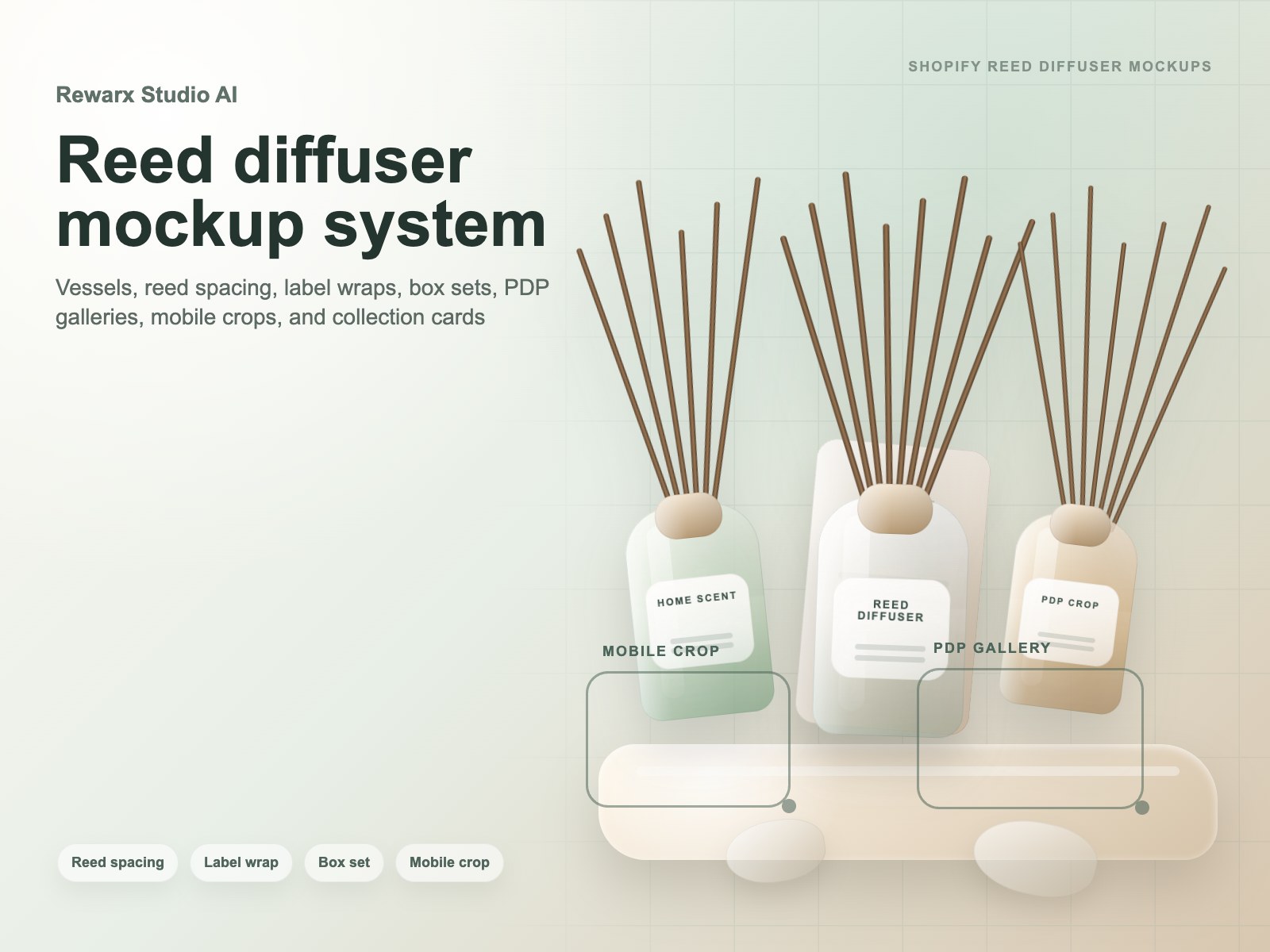 Rewarx Studio AI مولد mockup لعبوات منتج reed diffuser Shopify: قد تبدو منتج reed diffuser فاخرة لكنها تفقد الثقة داخل المعرض Rewarx Studio AI مولد mockup لعبوات منتج reed diffuser Shopify: قد تبدو منتج reed diffuser فاخرة لكنها تفقد الثقة داخل المعرض